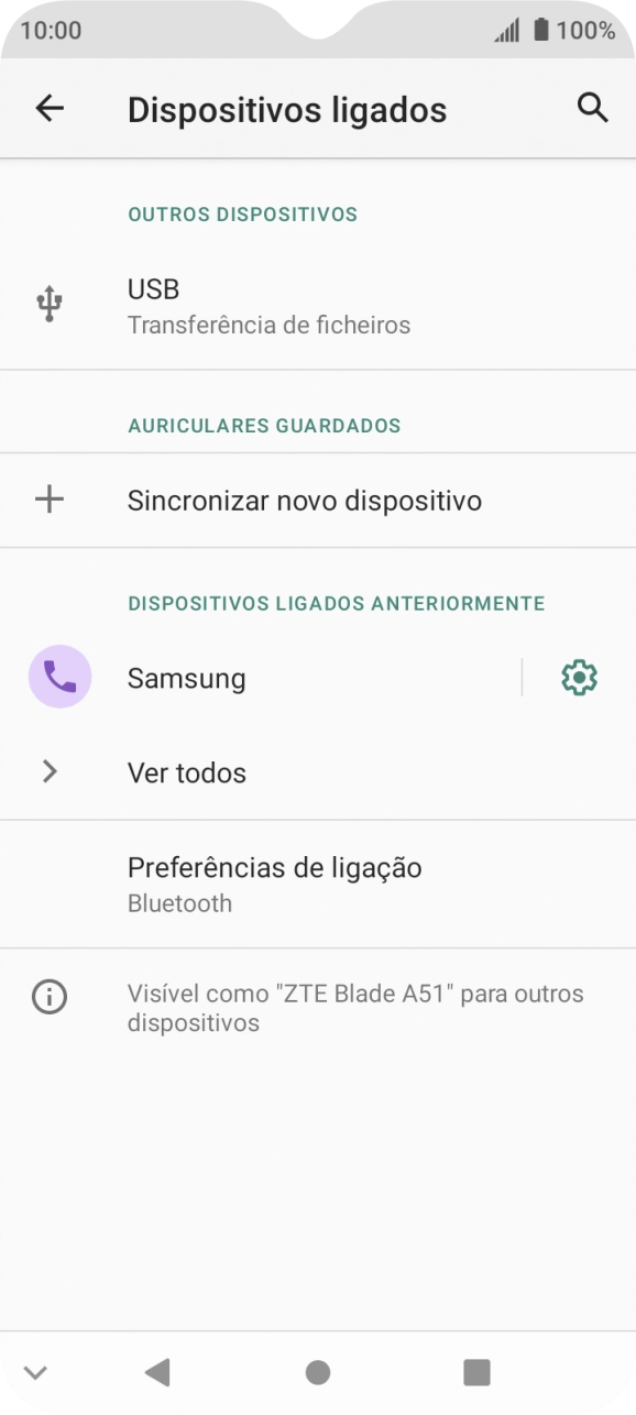 Prima a tecla de início para terminar e voltar ao ecrã inicial.