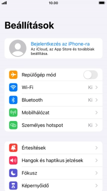 Válaszd a Bejelentkezés az iPhone-ra lehetőséget.