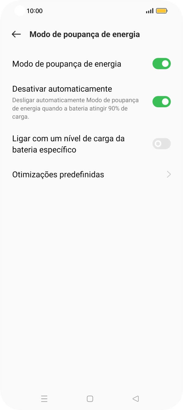 Prima a tecla de início para terminar e voltar ao ecrã inicial.