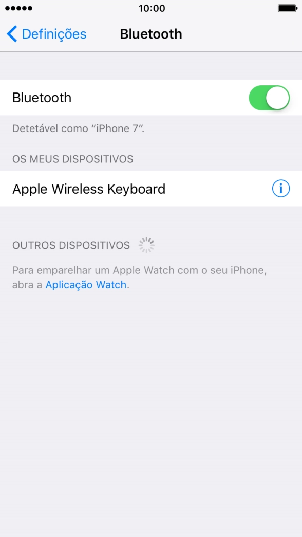 Prima a tecla de início para terminar e voltar ao ecrã inicial.