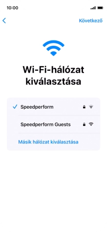 Válaszd a Következő lehetőséget.