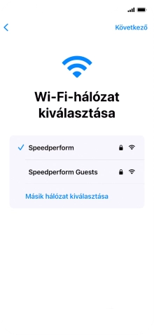 Válaszd a Következő lehetőséget.