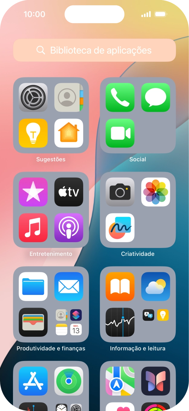 Prima a app pretendida.