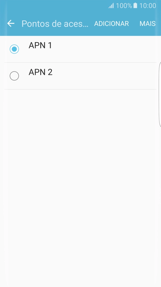 Prima o campo junto à ligação de dados para a ativar.