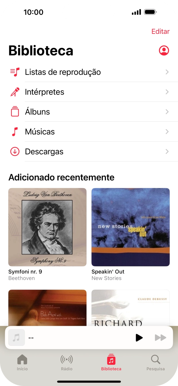 Prima Listas de reprodução.