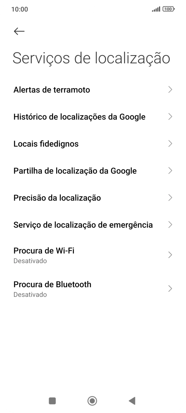 Prima Precisão da localização.