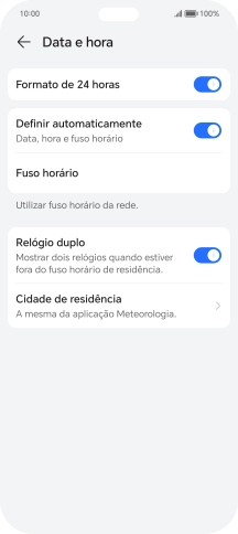 Para voltar ao ecrã inicial, deslize o dedo de baixo para cima a partir da base do ecrã.
