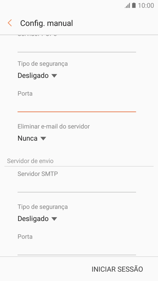 Prima a lista suspensa sob 