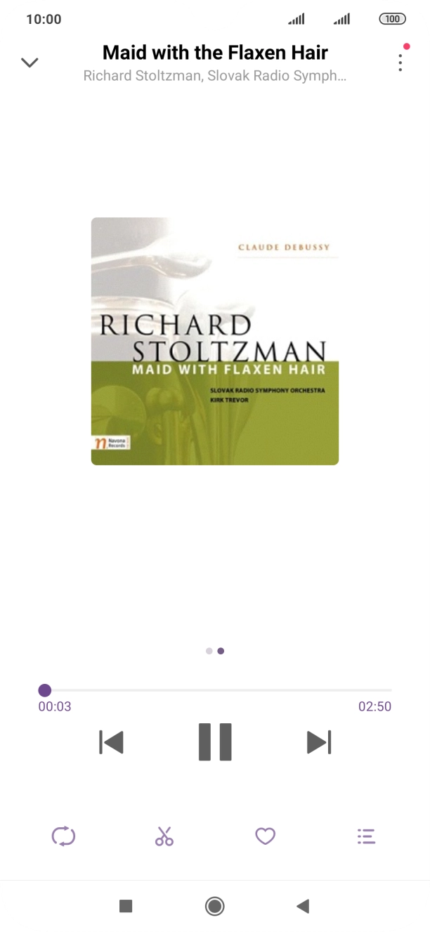 Prima a seta para a direita para ir para o ficheiro de música seguinte.