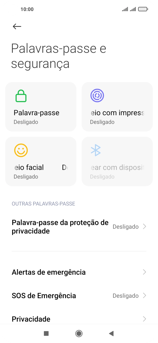 Prima a tecla de início para terminar e voltar ao ecrã inicial.