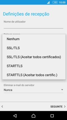 Prima Nenhum para desativar a função.