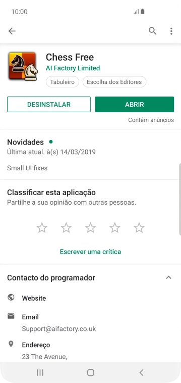 Prima DESINSTALAR.