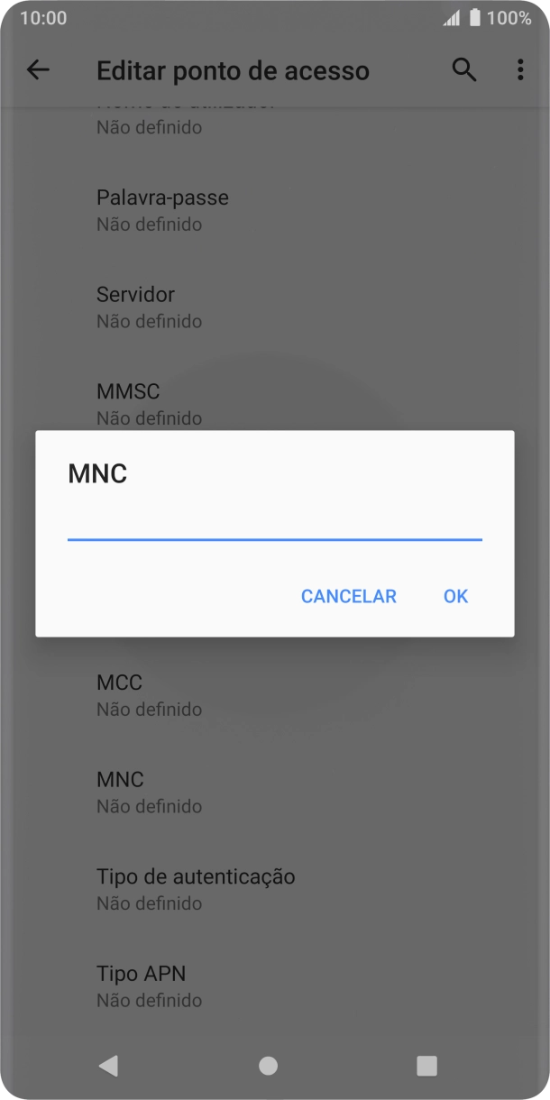 Introduza 01 e prima OK.