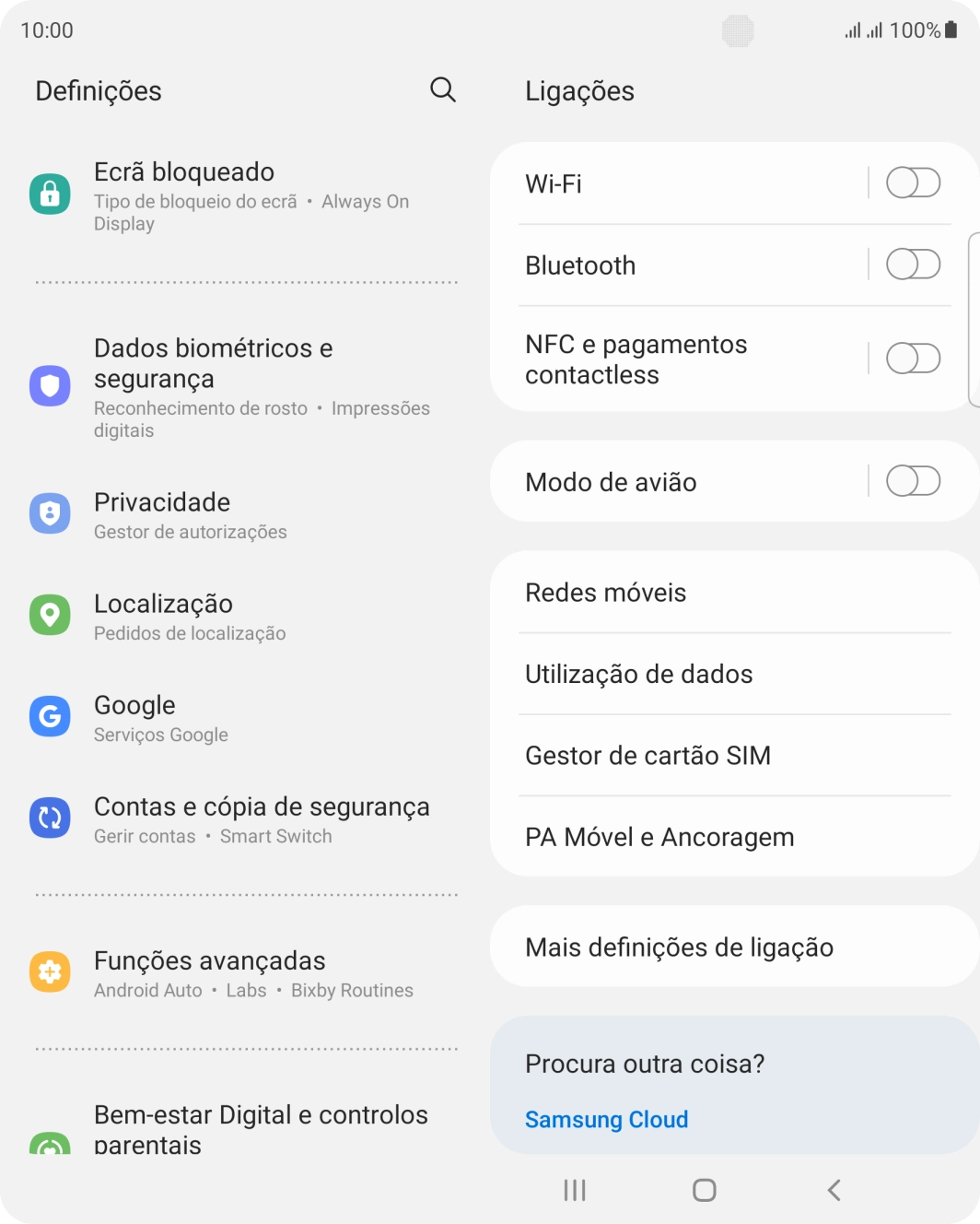 Prima Contas e cópia de segurança.