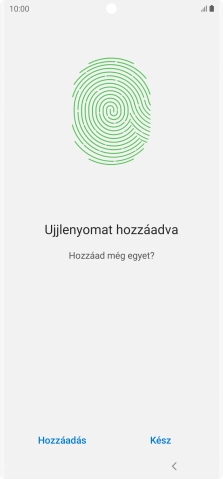 Válaszd a Kész lehetőséget.