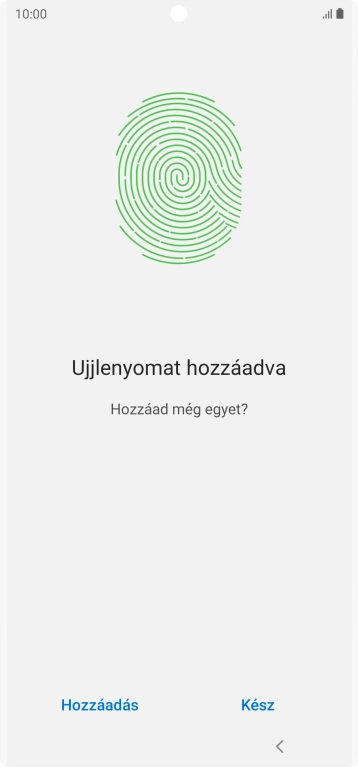 Válaszd a Kész lehetőséget.