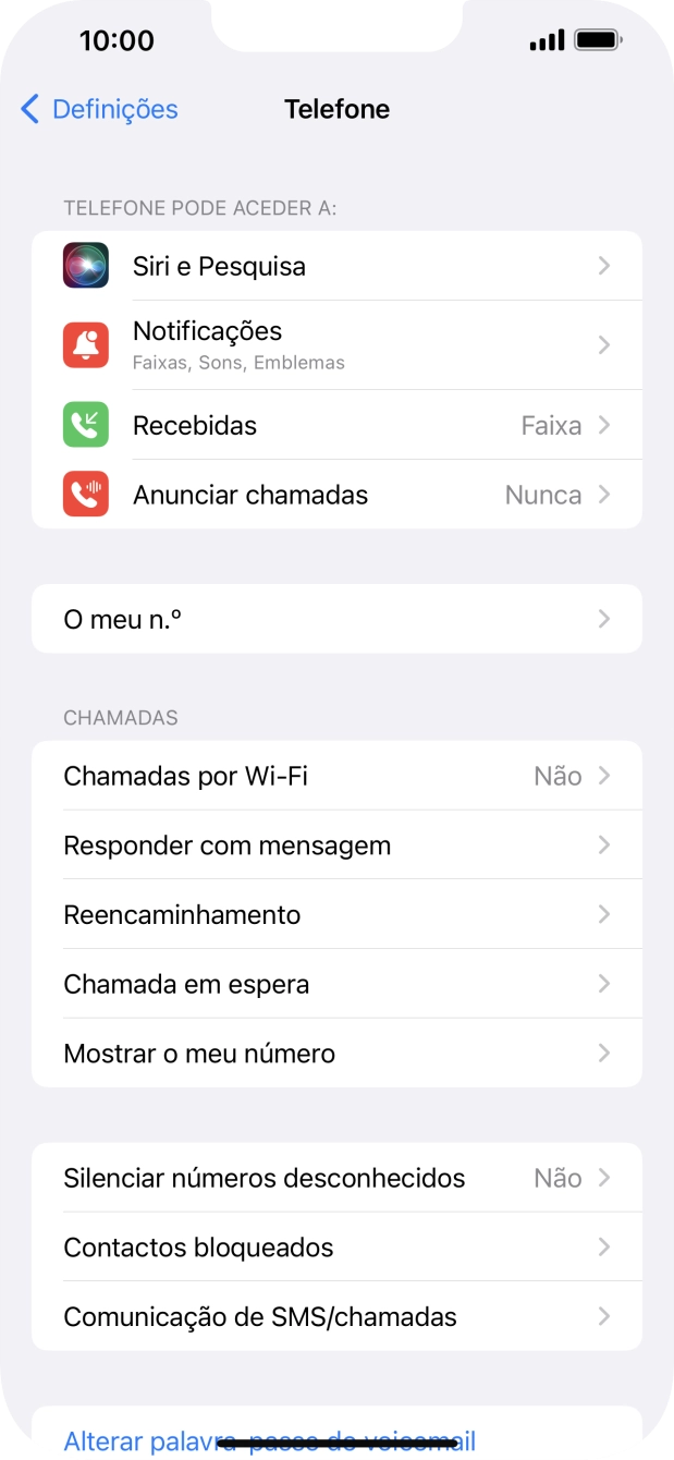 Prima Mostrar o meu número.