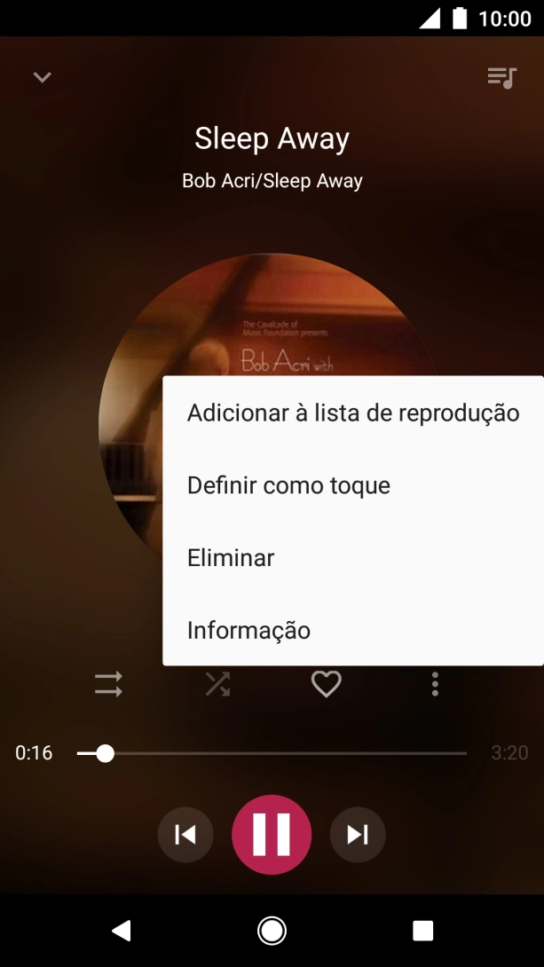 Prima Adicionar à lista de reprodução.