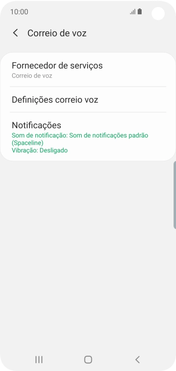 Prima Definições correio voz.