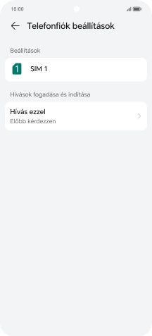 Válaszd a SIM- kártya nevét.