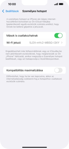 Húzd az ujjad felfelé a kijelző aljáról, hogy visszatérj a kezdőképernyőhöz.