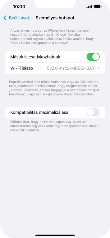Húzd az ujjad felfelé a kijelző aljáról, hogy visszatérj a kezdőképernyőhöz.