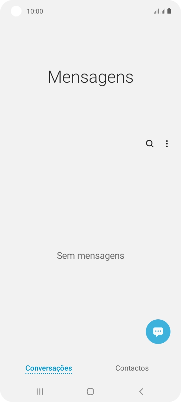 Prima o ícone de nova mensagem.