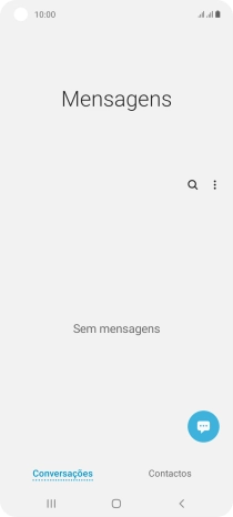 Prima o ícone de menu.