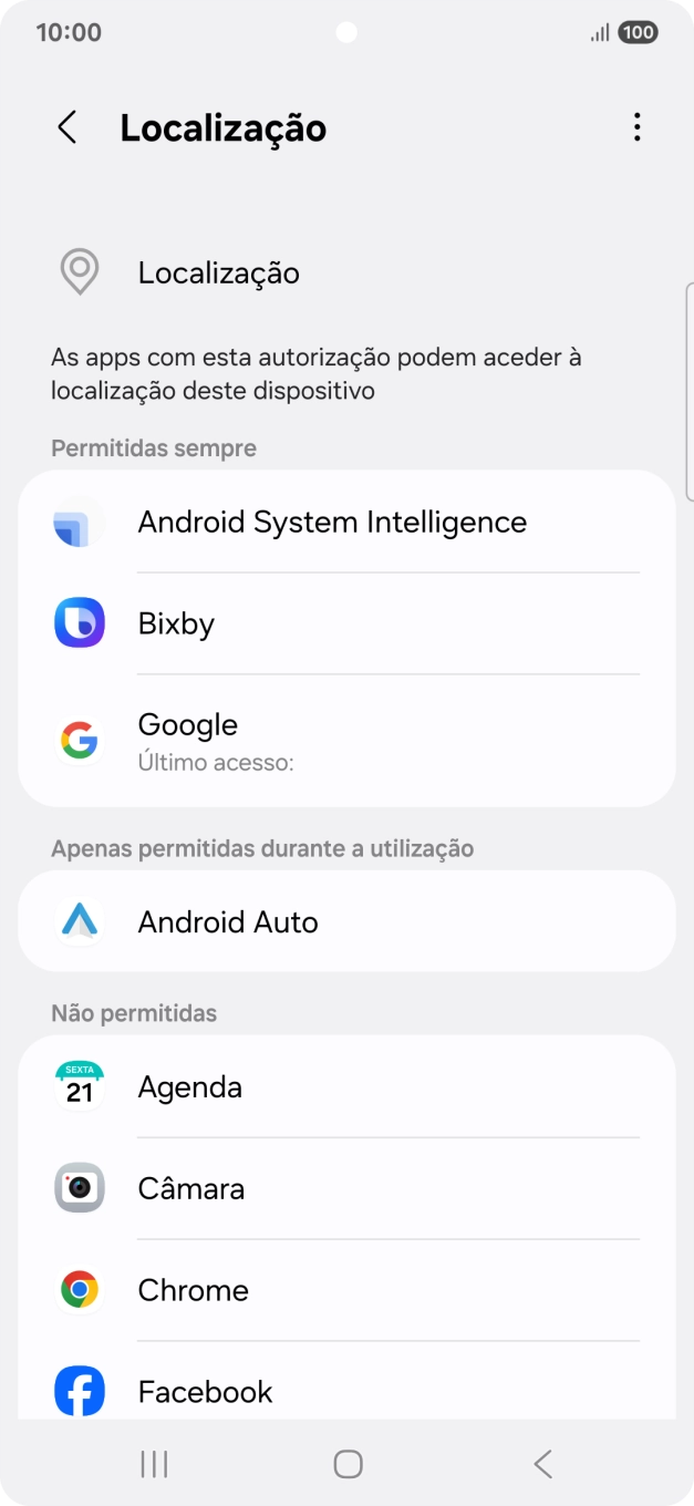 Prima a app pretendida.