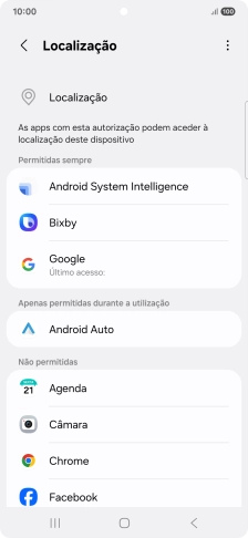 Prima a app pretendida.