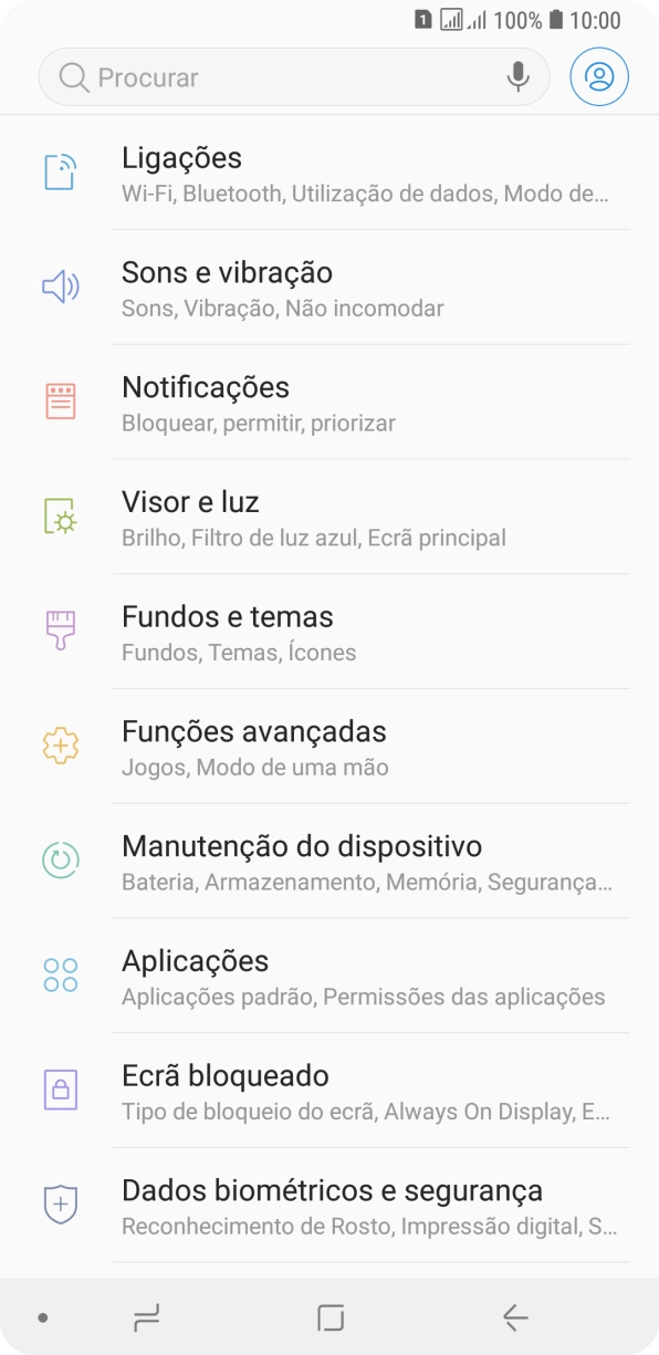 Prima Ecrã bloqueado.