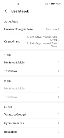 Válaszd a Továbbiak lehetőséget.