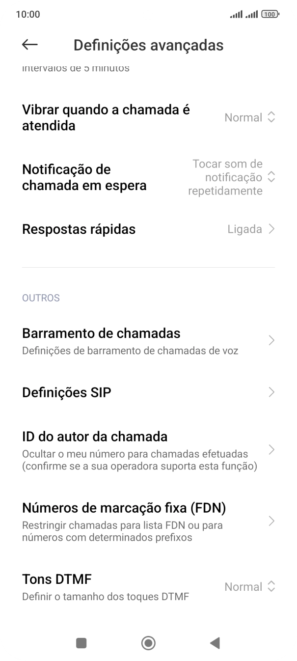 Prima ID do autor da chamada.