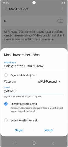 Válaszd a Mentés lehetőséget.