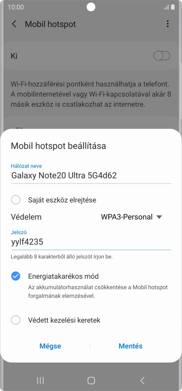 Válaszd a Mentés lehetőséget.