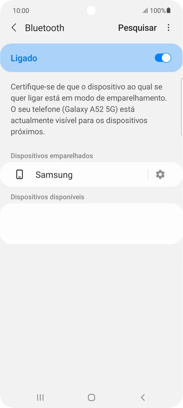 Prima a tecla de início para terminar e voltar ao ecrã inicial.