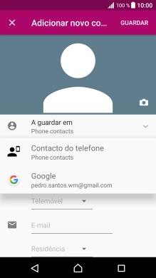 Prima Contacto do telefone.