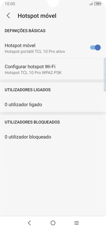 Prima a tecla de início para terminar e voltar ao ecrã inicial.