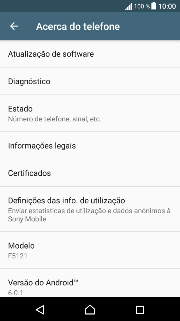 Prima Atualização de software. Se existir uma nova versão de software disponível, será agora indicado no ecrã. 
Siga as indicações no ecrã para atualizar o software do telefone.