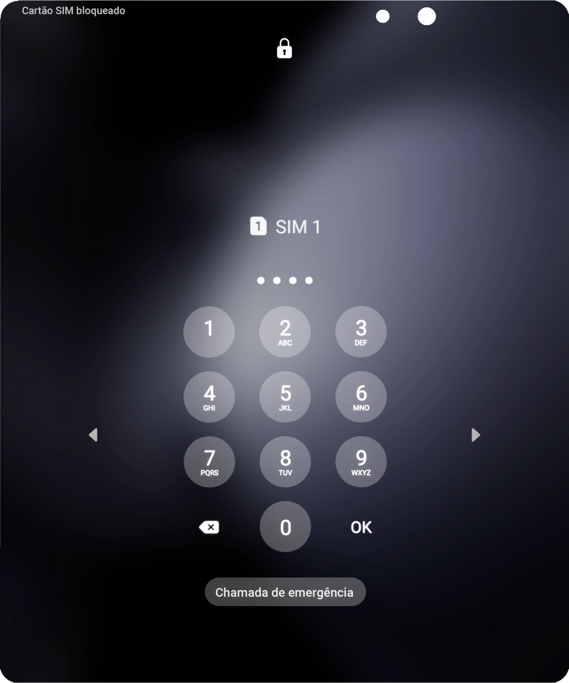 Se necessário, introduza o código PIN e prima OK.