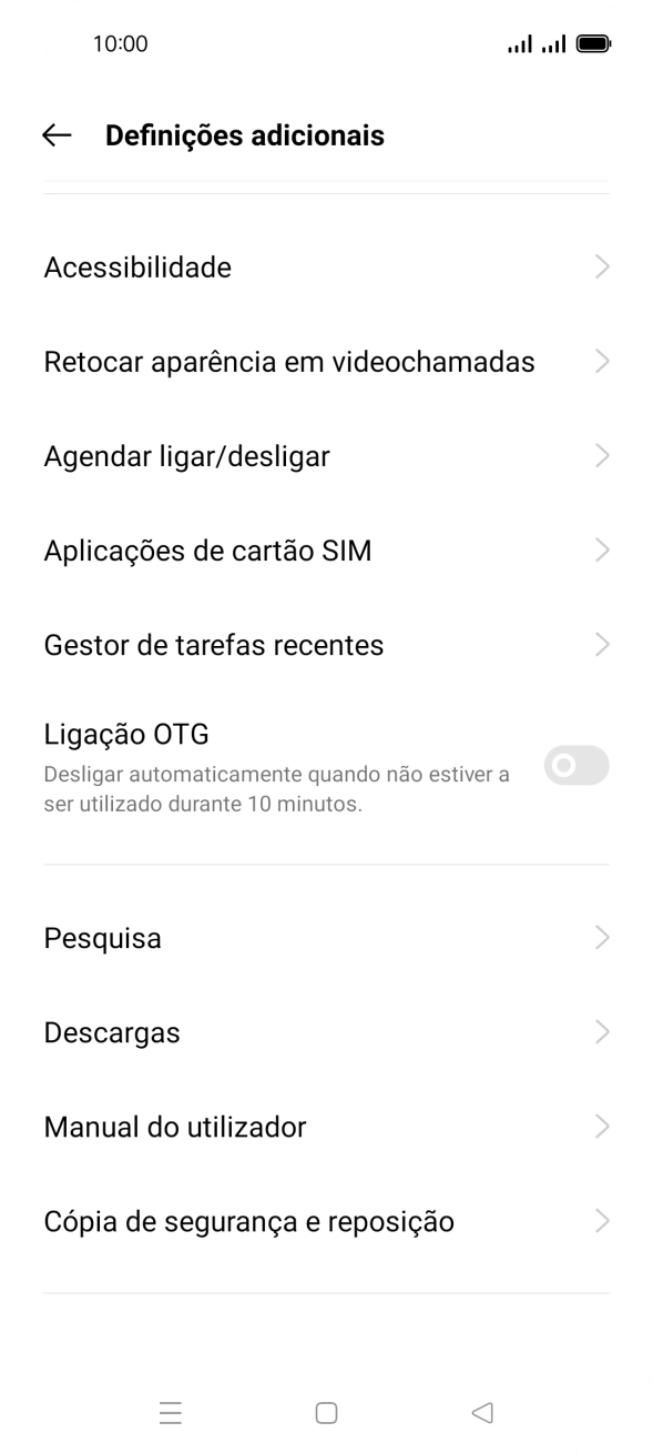 Prima Cópia de segurança e reposição.