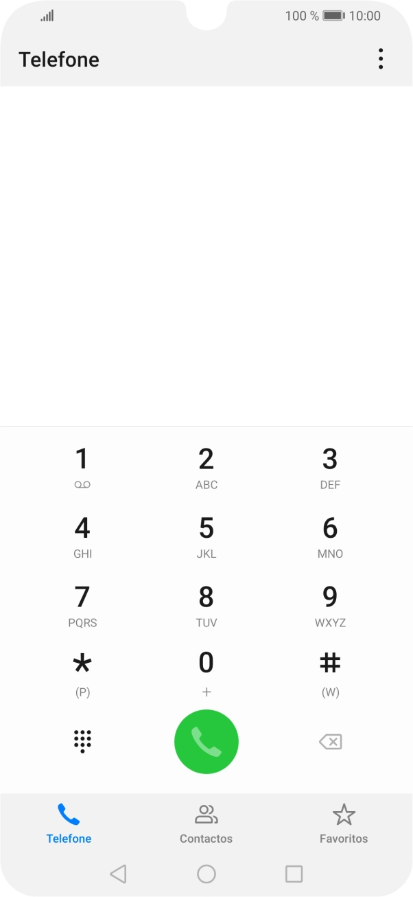 Prima o ícone de menu.