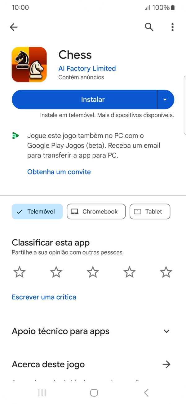 Prima a tecla de início para terminar e voltar ao ecrã inicial.