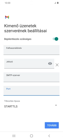 Nyisd le az „Titkosítás típusa” alatt legördülő menüt.