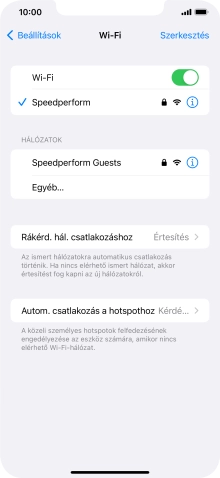 Húzd az ujjad felfelé a kijelző aljáról, hogy visszatérj a kezdőképernyőhöz.