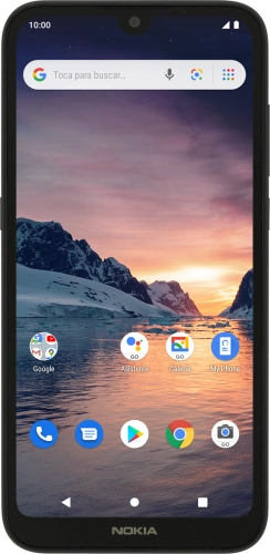 Imagen 1: Vista frontal del Nokia 1.3 - Black