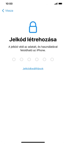 Válaszd a Jelkódbeállítások lehetőséget.