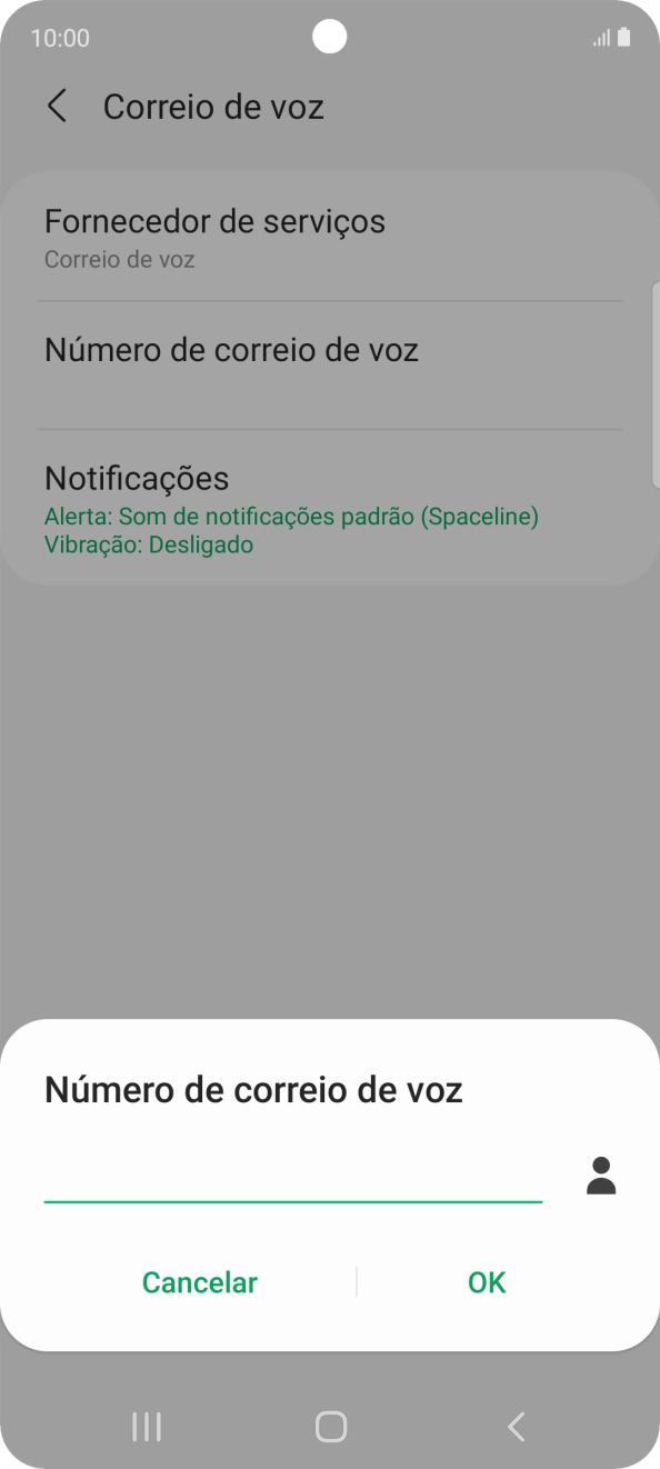 Introduza 123 e prima OK.