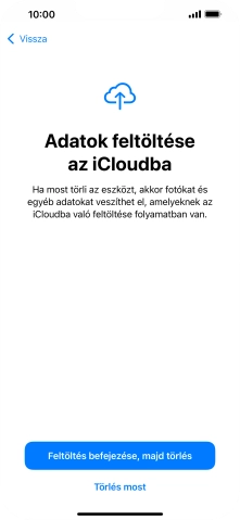 Válaszd a Törlés most lehetőséget.