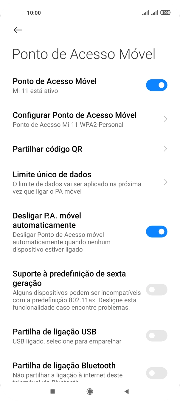 Prima a tecla de início para terminar e voltar ao ecrã inicial.